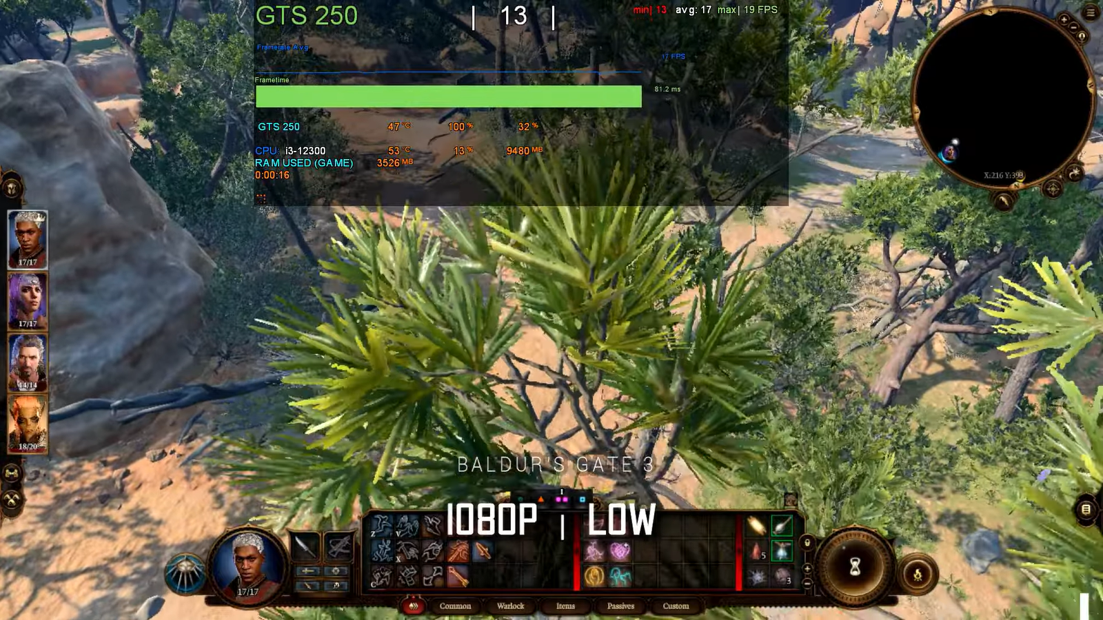 Старую GTS 250 протестировали с современным процессором i3-12100 в играх