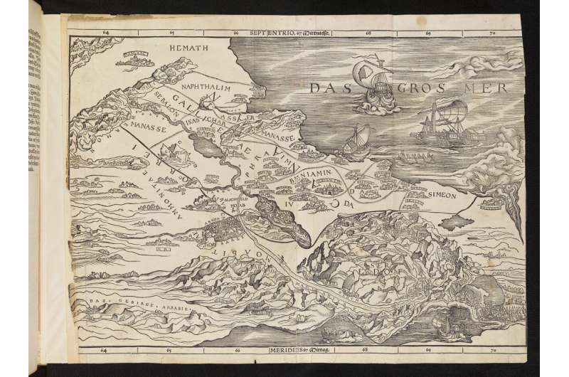 Учёные изучили первую карту по Библии 1525 года