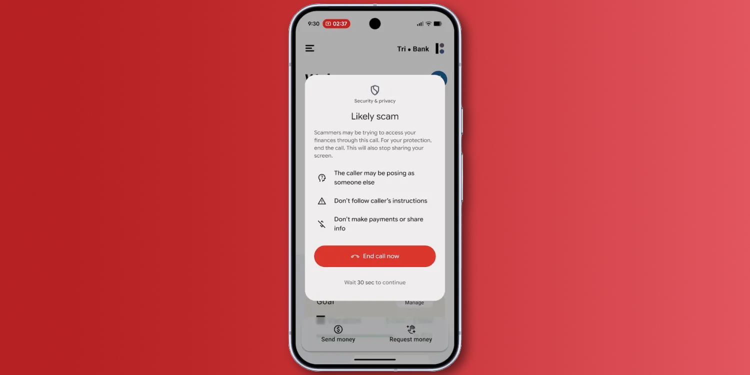 Android научился распознавать мошенников и останавливать доступ к банковским приложениям