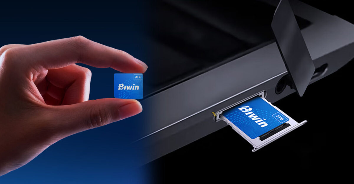 BIWIN представила SSD размером с SIM-карту объемом до 2 ТБ