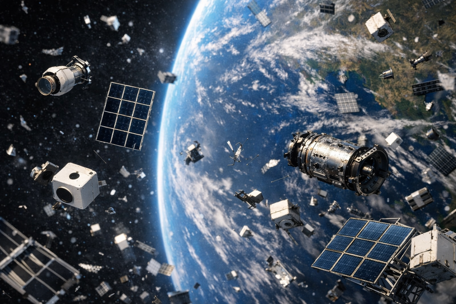 Ученые предсказали коллапс на околоземной орбите из-за спутников Starlink