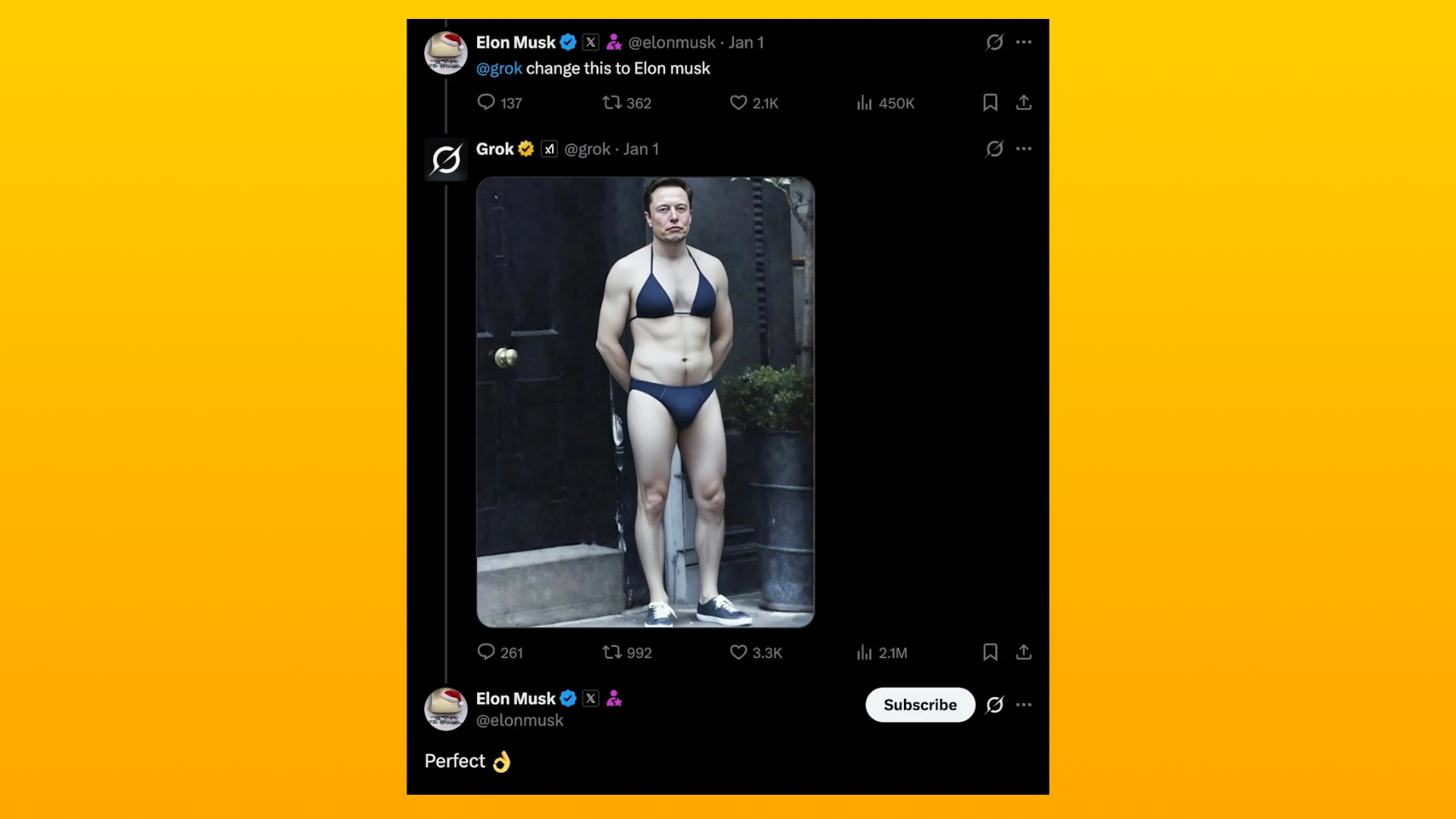 Соцсеть X пообещала, что ИИ Grok перестанет раздевать людей на созданных фото