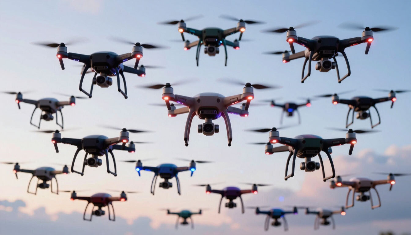 В России создали ПО для координации групп дронов в сложной местности