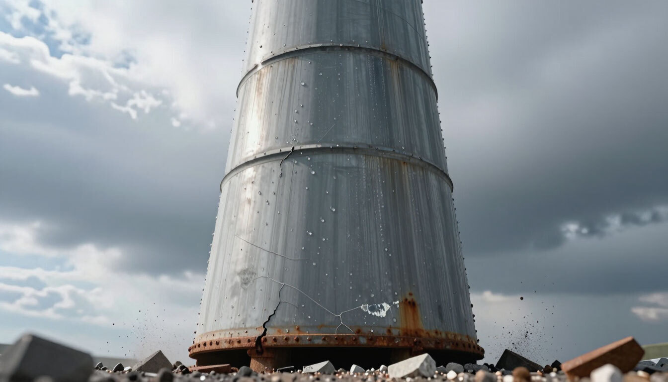 Российские ученые создали точный метод прогноза обрушения высотных труб