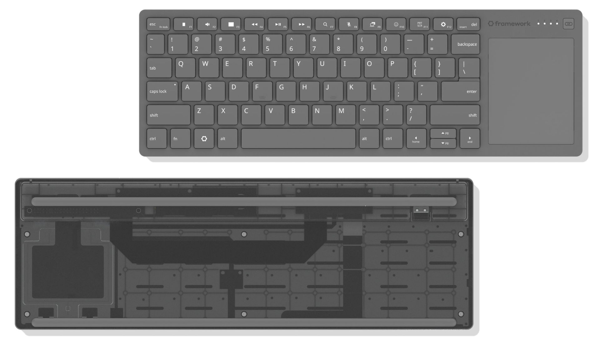 Framework создала клавиатуру с тачпадом