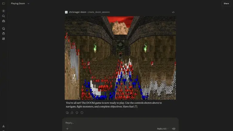 Doom запустили прямо в ИИ-чатботах