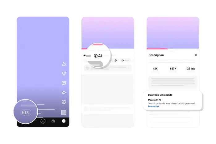 YouTube начнёт сам находить видео с ИИ и ставить на них метки