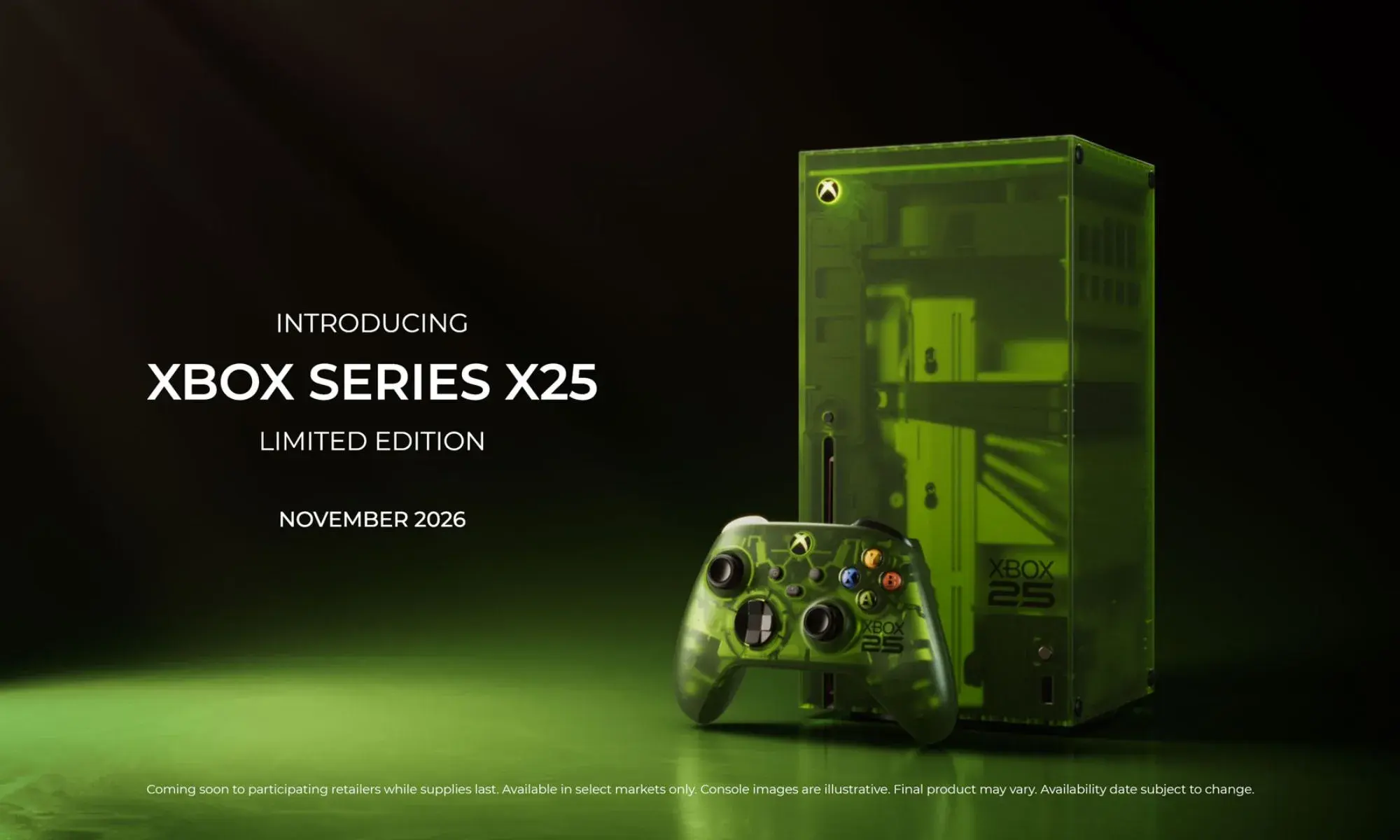 Показали Xbox Series X в полупрозрачном зелёном корпусе
