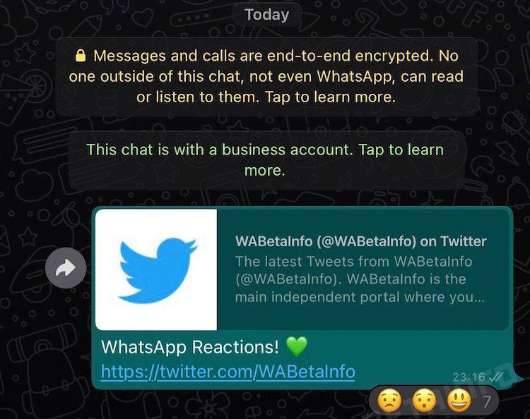 У WhatsApp додадуть можливість відправляти емодзі-реакції в чатах