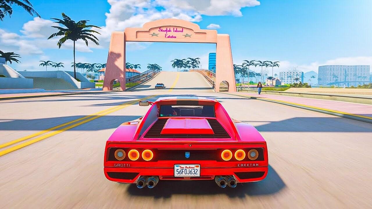 В GTA Vice City добавили графику нового поколения &mdash; Ferra.ru