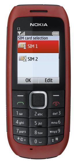 Nokia C1
Долгое время от финского производителя ожидали выпуска DualSIM-модели, но в портфолио Nokia такая появилась лишь во второй половине 2010 года, когда у конкурентов уже были целые серии телефонов с двумя SIM-картами.
Представленный Nokia «двухсимник» — одна из самых доступных моделей. Телефон компактный, функционально примитивный и практичный. Корпус выполнен из прорезиненного пластика, это позволяет быть уверенным в устойчивости к повреждениям. Экран цветной, но бюджетного качества: разрешение 128х160 пикселей не позволяет рассчитывать на качественную, четкую картинку.
Функциональность С1 минимальна, из развлекательных возможностей предусмотрено лишь FM-радио и поддержка MP3 (в первую очередь — для мелодии звонка). Зато минимальные возможности позволили обеспечить телефон хорошим временем автономной работы. Даже при использовании обеих SIM-карт он работает почти неделю.
Стоит добавить, что у этой модели есть несколько «братьев»: С1-01 и C1-02. Различия невелики: в эти телефоны добавлена поддержка карт памяти и простая VGA-камера, но присутствует лишь один слот для SIM.

Nokia C1
Долгое время от финского производителя ожидали выпуска DualSIM-модели, но в портфолио Nokia такая появилась лишь во второй половине 2010 года, когда у конкурентов уже были целые серии телефонов с двумя SIM-картами.
Представленный Nokia «двухсимник» — одна из самых доступных моделей. Телефон компактный, функционально примитивный и практичный. Корпус выполнен из прорезиненного пластика, это позволяет быть уверенным в устойчивости к повреждениям. Экран цветной, но бюджетного качества: разрешение 128х160 пикселей не позволяет рассчитывать на качественную, четкую картинку.
Функциональность С1 минимальна, из развлекательных возможностей предусмотрено лишь FM-радио и поддержка MP3 (в первую очередь — для мелодии звонка). Зато минимальные возможности позволили обеспечить телефон хорошим временем автономной работы. Даже при использовании обеих SIM-карт он работает почти неделю.
Стоит добавить, что у этой модели есть несколько «братьев»: С1-01 и C1-02. Различия невелики: в эти телефоны добавлена поддержка карт памяти и простая VGA-камера, но присутствует лишь один слот для SIM.