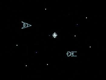 Кадр геймплея Spacewar