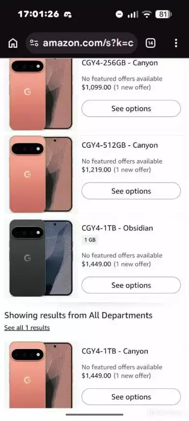 Все цены и характеристики линейки смартфонов Google Pixel 11 утекли в Сеть