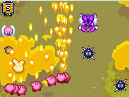 Огнедышащие Кирбики в роли корабля из Tyrian