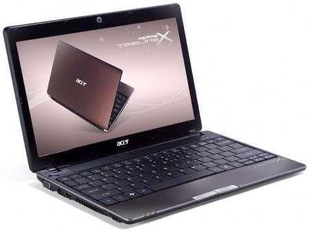 Acer Aspire TimelineX 1830TZ
Новое поколение мобильной платформы Intel CULV уже доступно и Acer Aspire TimelineX 1830TZ — наглядное тому подтверждение. Это компактный 11,6-дюймовый ноутбук без оптического привода, работающий на базе двухъядерного процессора Pentium U5400. Процессор относится к последнему поколению чипов Intel с интегрированной видеокартой.
В той модификации, что можно найти у нас, вы получите 2 Гбайта ОЗУ, жесткий диск на 250 Гбайт, а также поддержку интерфейса HDMI; Bluetooth-адаптер отсутствует, ну а встроенный в ЦП ускоритель дискретным не дополнен. В качестве операционной системы предлагается Windows 7 Home Basic. За все про все — около 20 тысяч.
Цена более чем приемлемая. Не стоит забывать, что по своим габаритам 1830TZ чуть больше нетбука, но обеспечивает куда лучшее быстродействие. Его вес большим не назовешь — всего 1,35 кг, а производитель обещает до 9 часов работы на одной зарядке аккумулятора.
Что еще надо для счастья? Отличную эргономику. Но здесь придется довольствоваться тем, что есть. А есть удобная для компьютера такого размера клавиатура, хорошая сенсорная панель средней площади. Внешний вид Aspire TimelineX 1830TZ вполне привлекательный. Ноутбук доступен в черном, темно-коричневом, сером и красном цветах.

Acer Aspire TimelineX 1830TZ
Новое поколение мобильной платформы Intel CULV уже доступно и Acer Aspire TimelineX 1830TZ — наглядное тому подтверждение. Это компактный 11,6-дюймовый ноутбук без оптического привода, работающий на базе двухъядерного процессора Pentium U5400. Процессор относится к последнему поколению чипов Intel с интегрированной видеокартой.
В той модификации, что можно найти у нас, вы получите 2 Гбайта ОЗУ, жесткий диск на 250 Гбайт, а также поддержку интерфейса HDMI; Bluetooth-адаптер отсутствует, ну а встроенный в ЦП ускоритель дискретным не дополнен. В качестве операционной системы предлагается Windows 7 Home Basic. За все про все — около 20 тысяч.
Цена более чем приемлемая. Не стоит забывать, что по своим габаритам 1830TZ чуть больше нетбука, но обеспечивает куда лучшее быстродействие. Его вес большим не назовешь — всего 1,35 кг, а производитель обещает до 9 часов работы на одной зарядке аккумулятора.
Что еще надо для счастья? Отличную эргономику. Но здесь придется довольствоваться тем, что есть. А есть удобная для компьютера такого размера клавиатура, хорошая сенсорная панель средней площади. Внешний вид Aspire TimelineX 1830TZ вполне привлекательный. Ноутбук доступен в черном, темно-коричневом, сером и красном цветах.