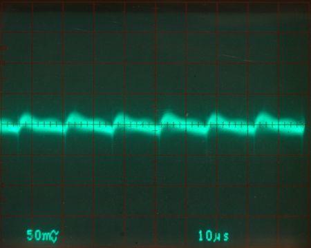 Осциллограмма ВЧ шумов на канале +12