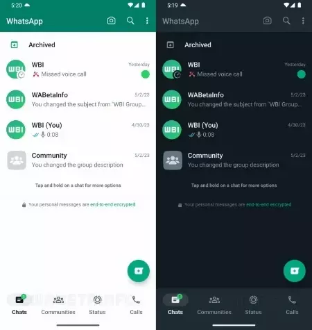 Android-версия WhatsApp получит новый дизайн в стиле iOS