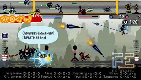 В Patapon 3 по врагу можно в прямом смысле отбомбиться…