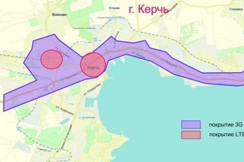Покрытие 3G и LTE в Керчи