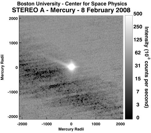 Натриевый хвост Меркурия на снимке космической обсерватории STEREO