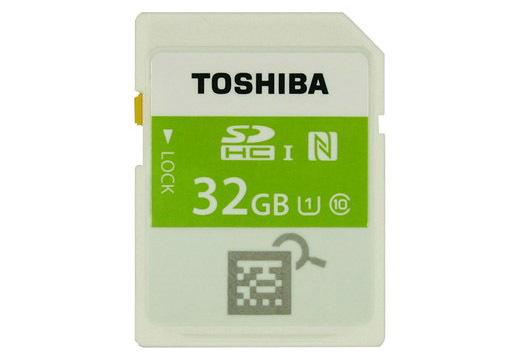 Карта памяти Toshiba с поддержкой NFC