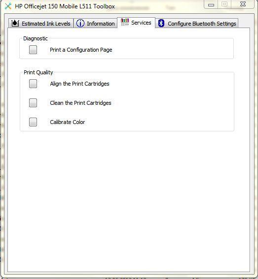 Инструментарий драйверов HP, как обычно, богатый