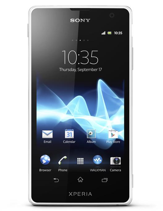 Sony Xperia TX, вид спереди