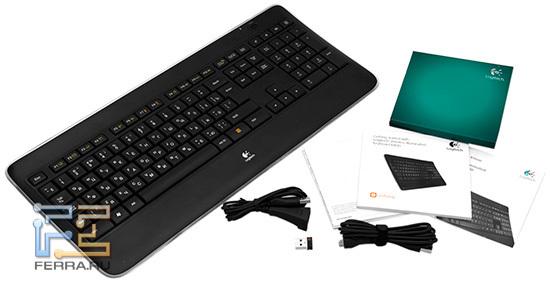Комплектация клавиатуры Logitech K800