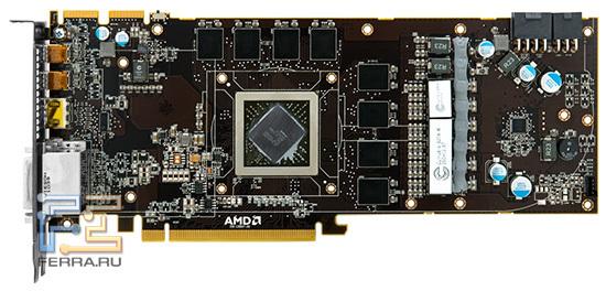 Дизайн печатной платы HD 6970 сильно напоминает HD 5870