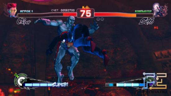 Этот снимок, на самом деле, обманчив – Super Street Fighter 4 Arcade Edition является все-таки «плоским» файтингом