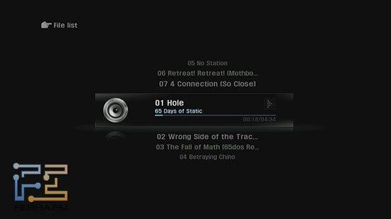 Так выглядит интерфейс обновленного аудиоплеера TViX-HD S1 Slim