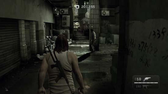 Kane & Lynch 2: Dog Days — Чтобы сходство с любительской съемкой было наиболее полным, вверху указывается время записи