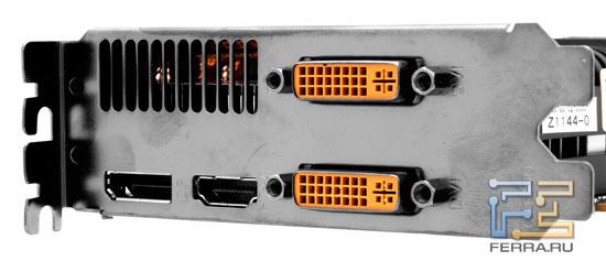 Видеовыходы ZOTAC GTX 560 Ti 448 Cores