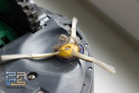 Щетка-вентилятор вблизи