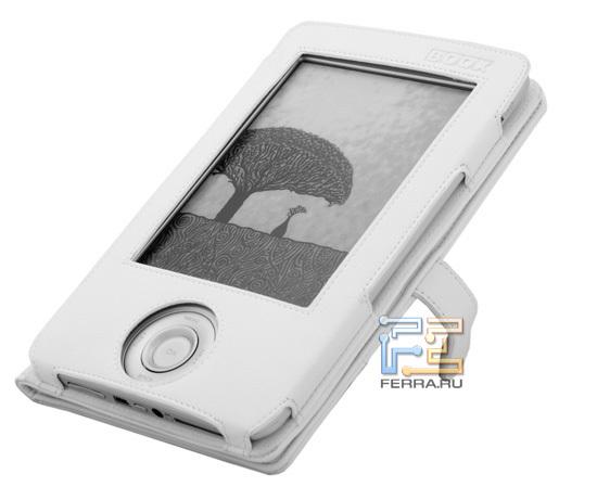 ONYX BOOX A60 Pearl в комплектном чехле готов к чтению