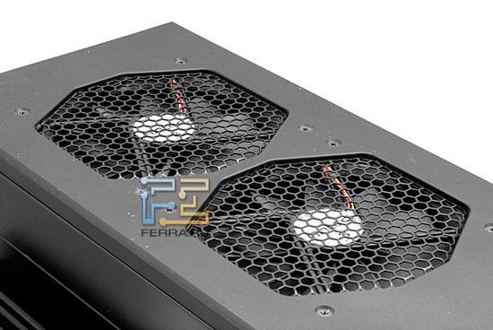 Два больших вентилятора способствуют лучшему охлаждению