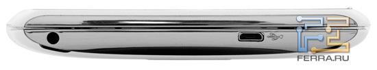Левая боковая грань корпуса Sony Ericsson Xperia Play