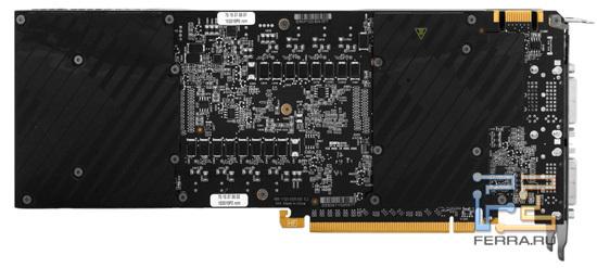 Ряды танталовых конденсаторов участвуют в работе подсистемы питания GF110