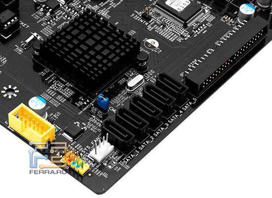 Радиатор на южном мосте материнской платы Foxconn A88GA-S