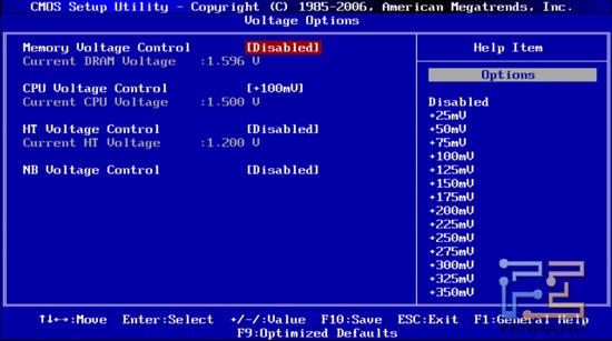 Настройки оверклокинга в BIOS Setup Foxconn A88GA-S