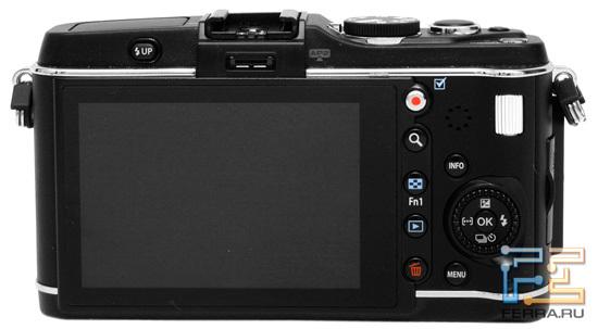 Olympus PEN E-P3. Вид сзади