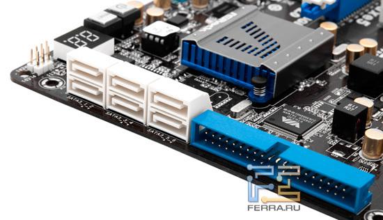 Serial ATA разъемы на материнской плате ASRock 890FX Deluxe5