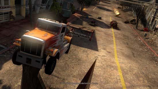 Грузовики в MotorStorm: Apocalypse «летают» не хуже «легковушек»