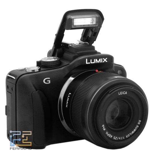 Lumix G3 с возведенной встроенной вспышкой