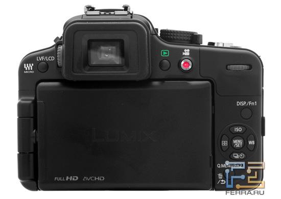 Экран Lumix G3 можно прятать лицевой частью внутрь