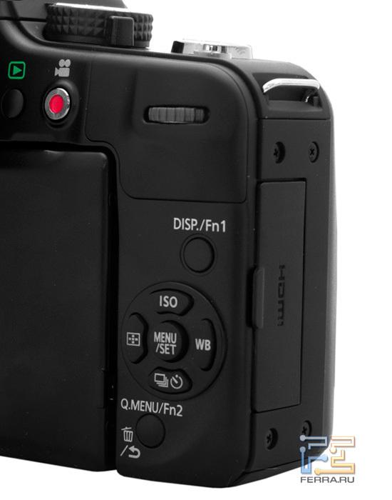 Кнопки управления Lumix G3