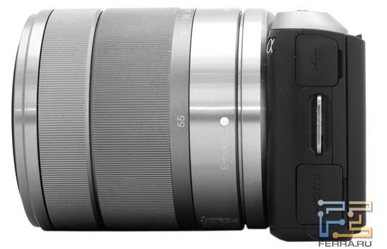 Штатный китовый объектив Sony NEX-C3 очень большой