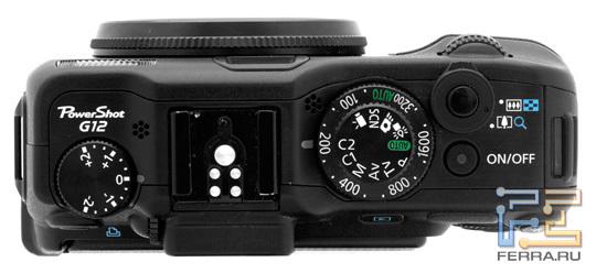 Верхняя панель Canon Powershot G12