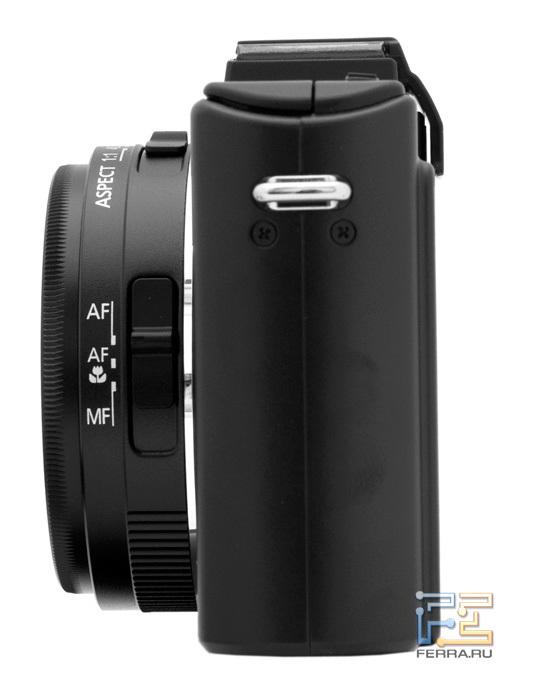 Левая боковая грань корпуса Panasonic Lumix LX5