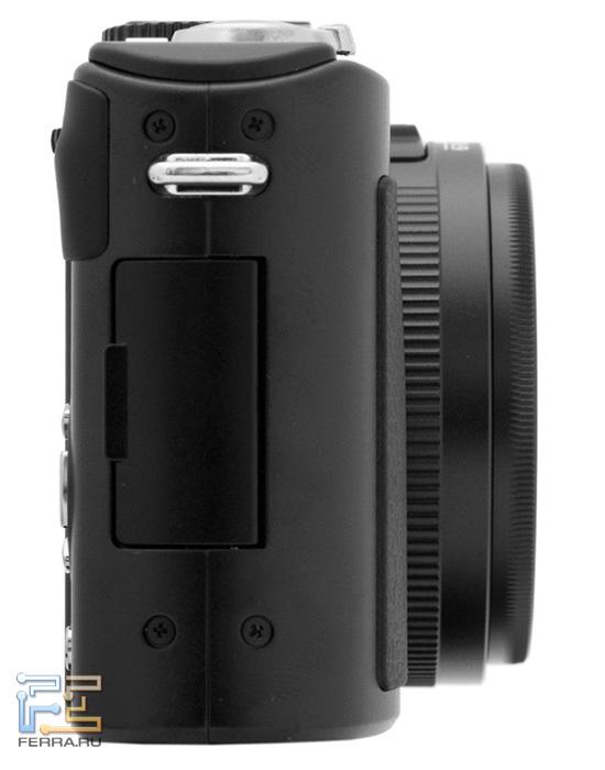 Правая боковая грань корпуса Panasonic Lumix LX5